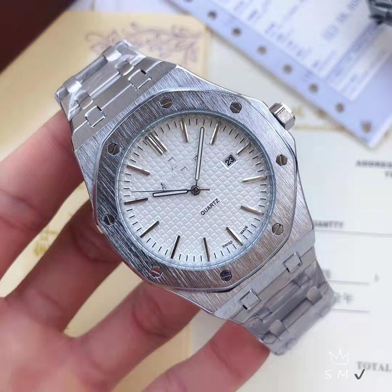 Royal Oak Steel Band Silicone New Men's Watch Business Quartz Waterproof Men's AP Fashion Trend Watch