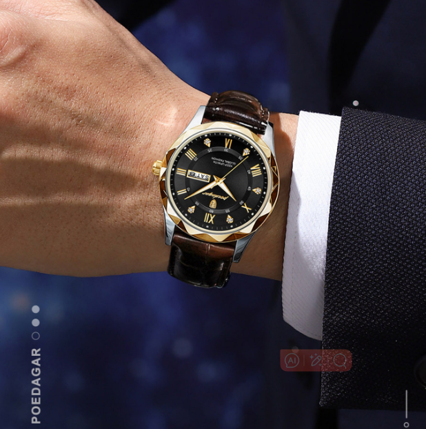 Swiss Brand Waterproof Luminous Men's Quartz Watch
