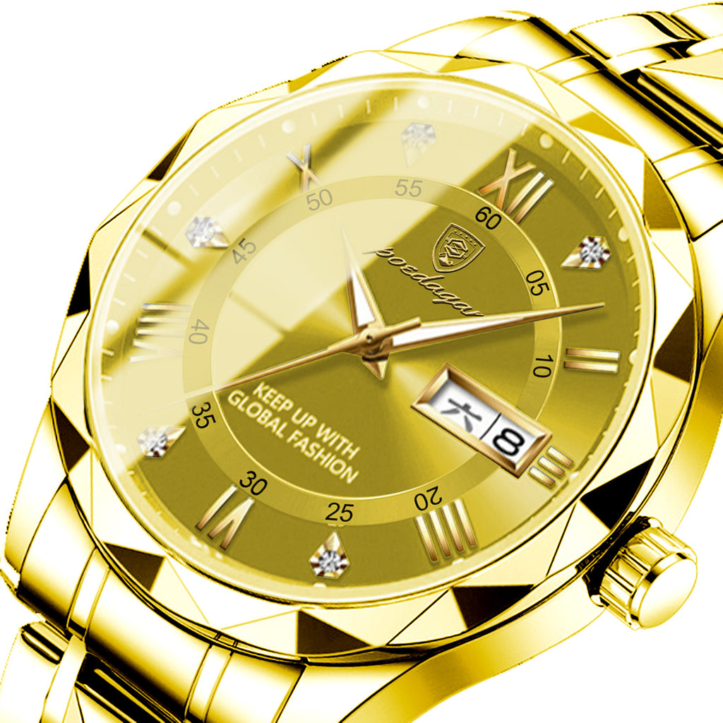 Swiss Brand Waterproof Luminous Men's Quartz Watch